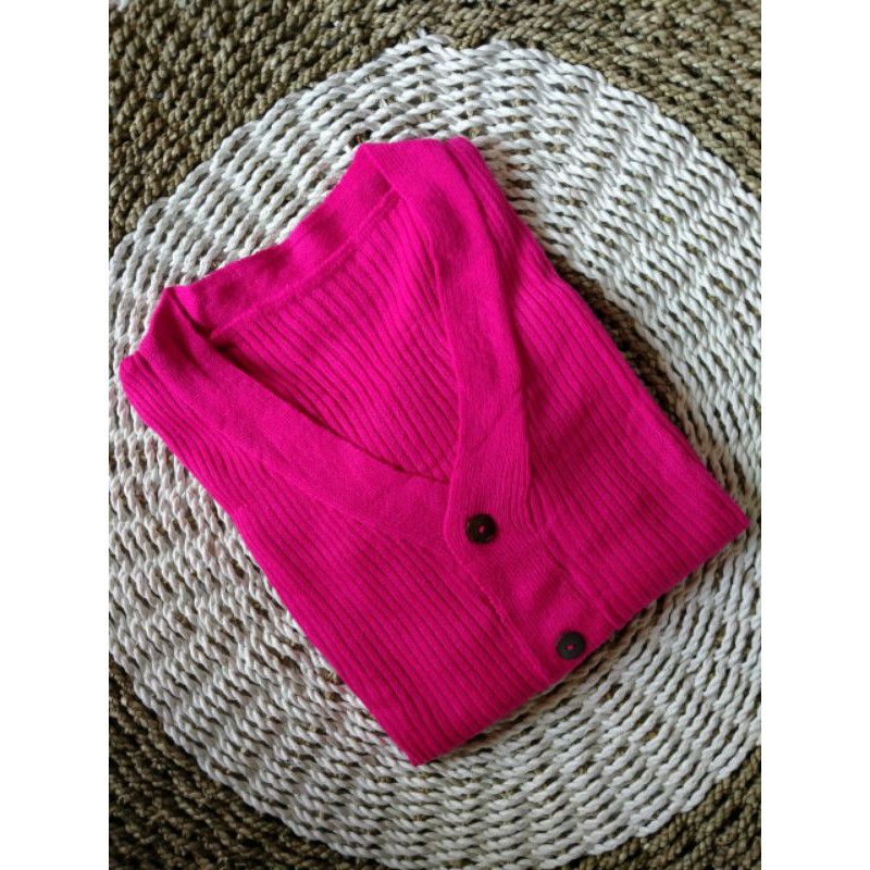 Willy Cardigan Crop | Cardigan Button Kancing Batok