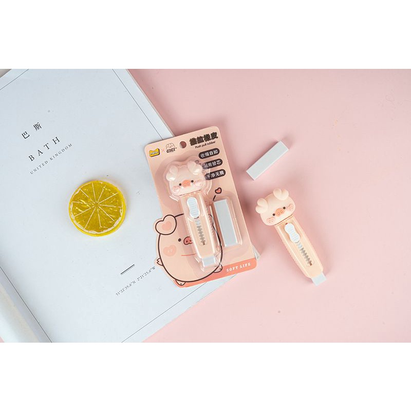 pengapus motif cutter kecil motif pig