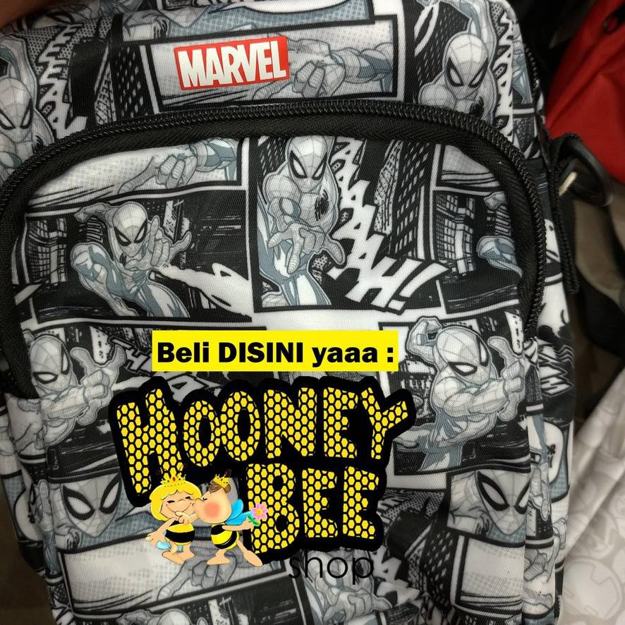 JQFT Original Miniso - Tas MARVEL X MINISO Sling Bag Tas Selempang Tas Pria Terbaru