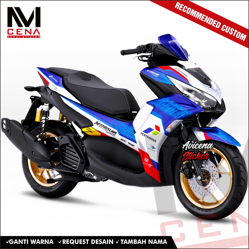 Sticker Decal Aerox Connected 2021 Decal Sticker Aerox 2021 Dekal Aerox Mandalika