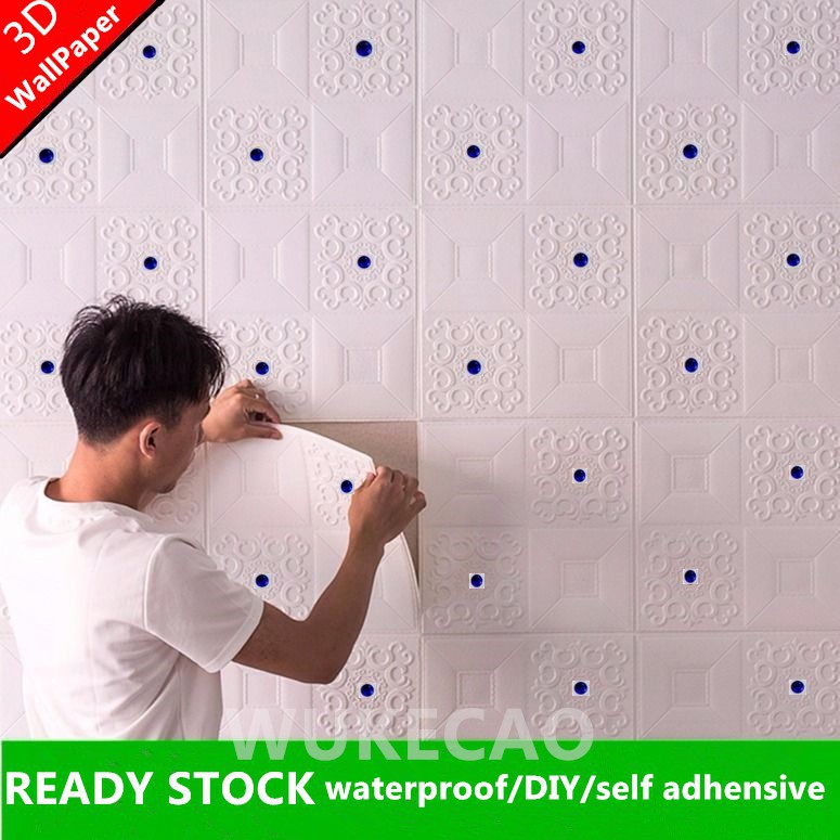 Stiker Wallpaper 3D Bahan Foam PE Anti Air Kualitas Tinggi Stiker Wallpaper 3D Bahan Foam PE Anti Air Kualitas Tinggi