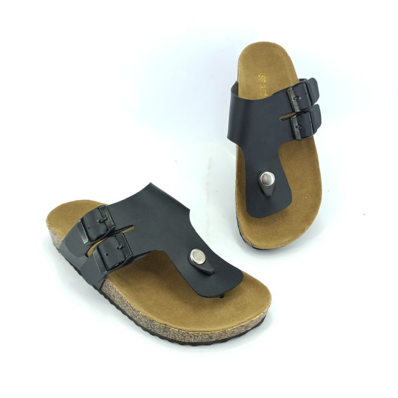 Sandal Birken Wanita Sendal Jepit Motif Gesper Andis AF17