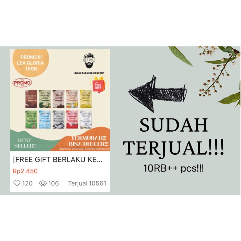 [FREE GIFT BERLAKU KELIPATAN] Lea Gloria Travel Size 10gr - Masker Lea Gloria