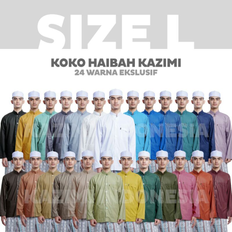 Baju Koko Haibah Kazimi (Size L) | Model Koko Ammu