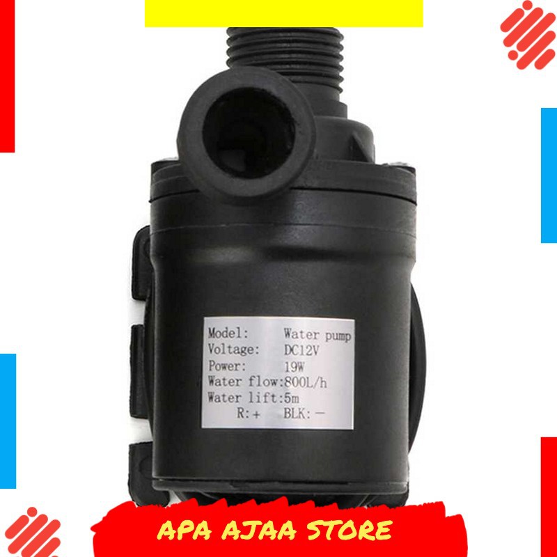 Best Seller ! Taffware Pompa Air Aquarium Ikan Submersible Pump 12V 22W - 12V5M