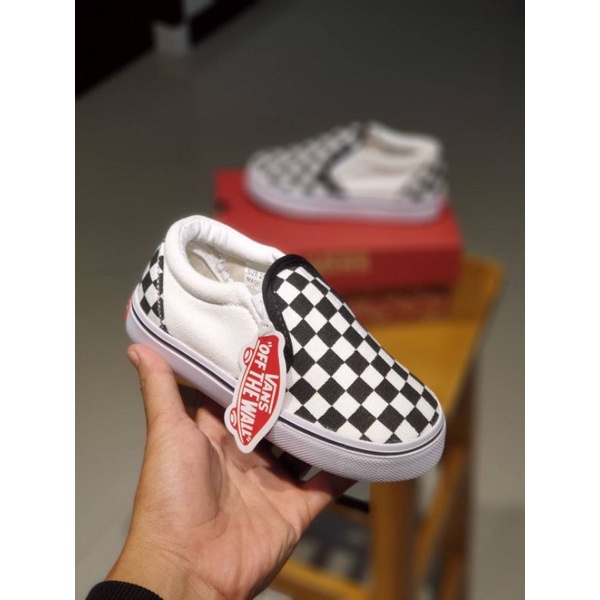 SEPATU ANAK VANS  SLIP ON CHEKERBOARD PREMIUM HIGH QUALITY SEPATU SLOP ANAK