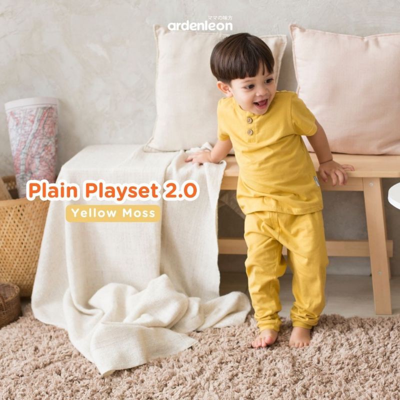 ardenleon setelan cpr  plain playset 2.0  100% premium combed cotton  baby &amp; kids/ setelan piyama anak  ardenleon plain playset  polos terbaru