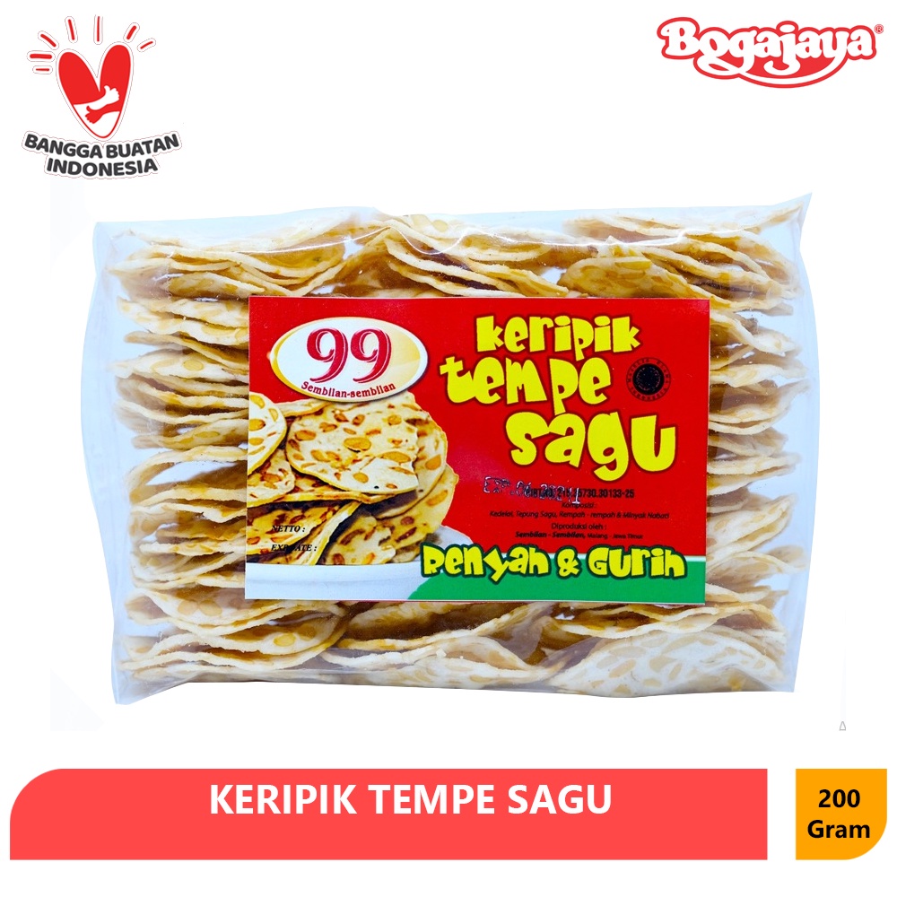 Jual Keripik Tempe Sagu Khas Malang 200 Gram Kripik Tempe Renyah