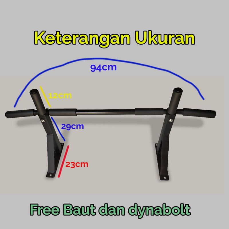 Alat Fitness Dirumah - Pull Up Bar - Iron Gym - Chin Up - Olahraga Angkat Badan