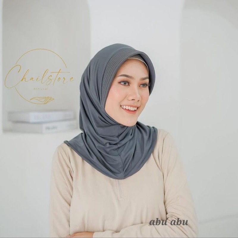 hijab sport / bergo instant  olahraga adem / voli instany volly