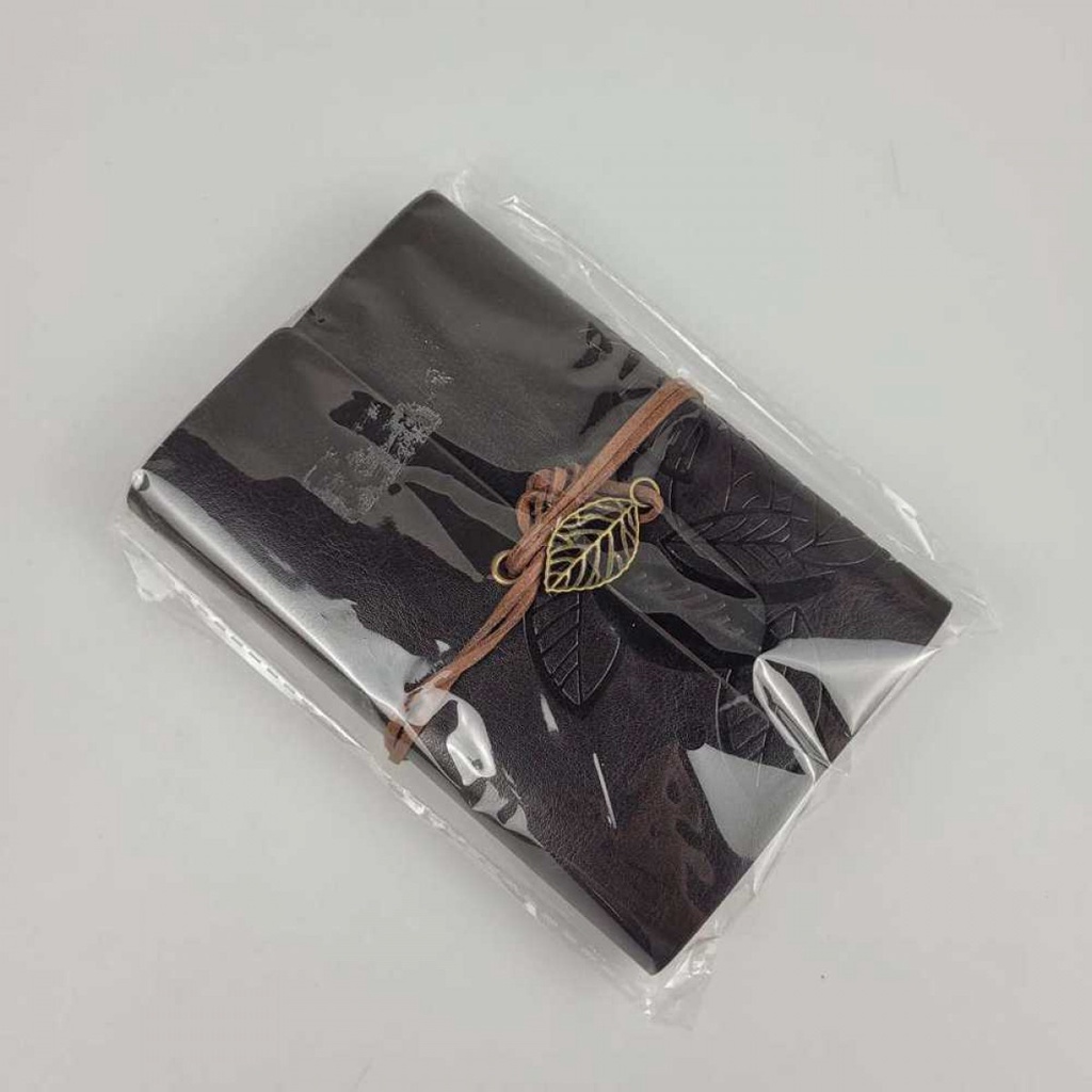 

Buku Catatan Binder Kulit Retro Leaf Kertas B7 - BSD666