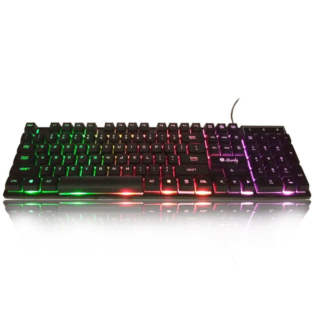 Sturdy TP822 Semi Mechanical Gaming Keyboard With Rainbow LED