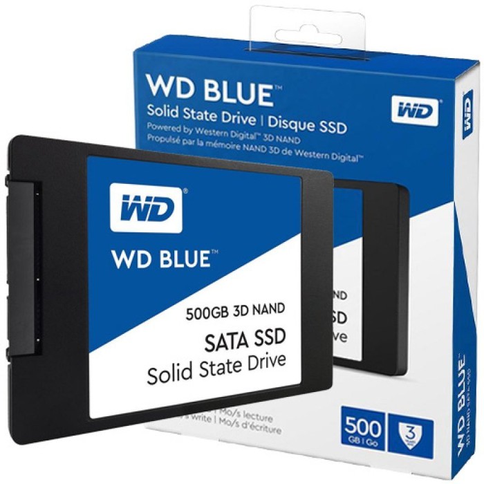 SSD WD Blue 3D NAND 500GB SATA III 3D 6Gb/s SATA3 Resmi