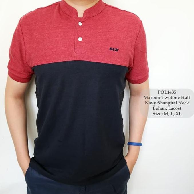 Diskon Polo Pria Terbaru / Polo Distro / Baju Polo Kerah Shanghai Kekinian MURAH