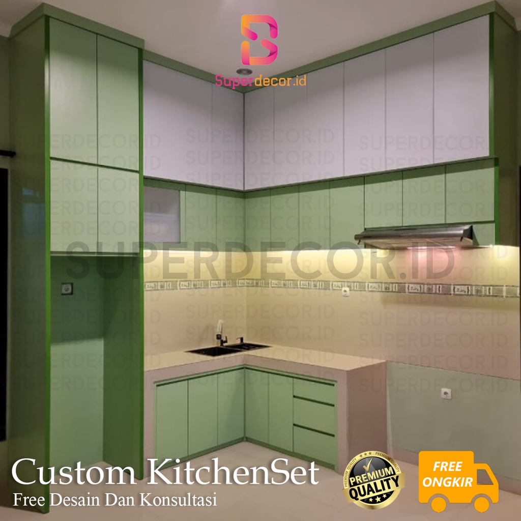 Jual Kitchen Set Custom / Lemari Dapur Set / Rak Dapur Set Indonesia