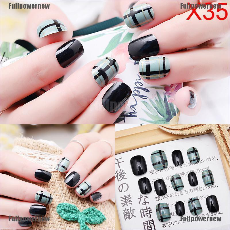 [COD] Kuku Palsu Akrilik Full Cover Reusable untuk Nail Art