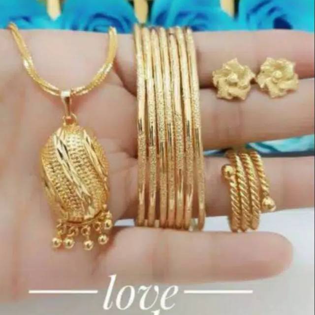 Xuping set perhiasan lapis emas 24k 0202