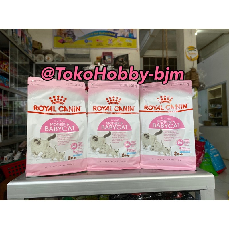 Royal canin mother &amp; babycat / kitten first second age 400gr Rc baby cat makanan kucing kiten 400 Gr