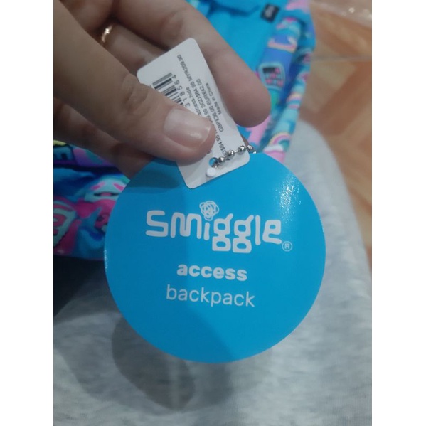 Tas Smiggle Access Bacpack BFF LOVE LOL Blue