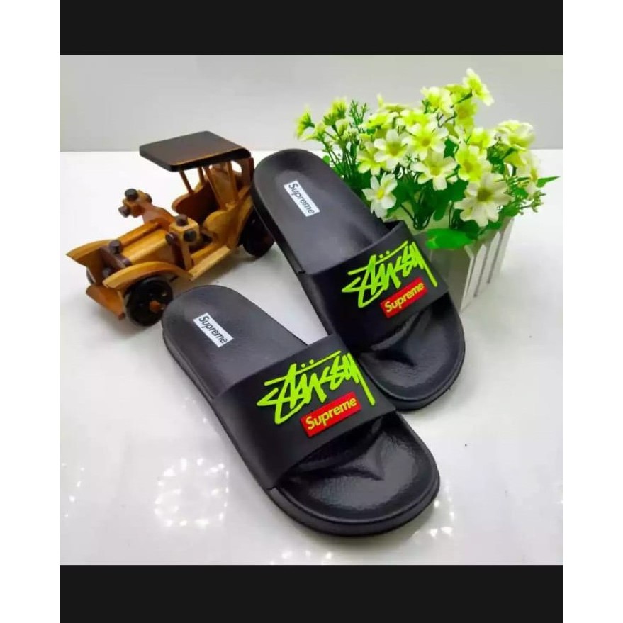 Sandal Slop Pria SUPREME Simple / Sendal pria Slide karet unisex