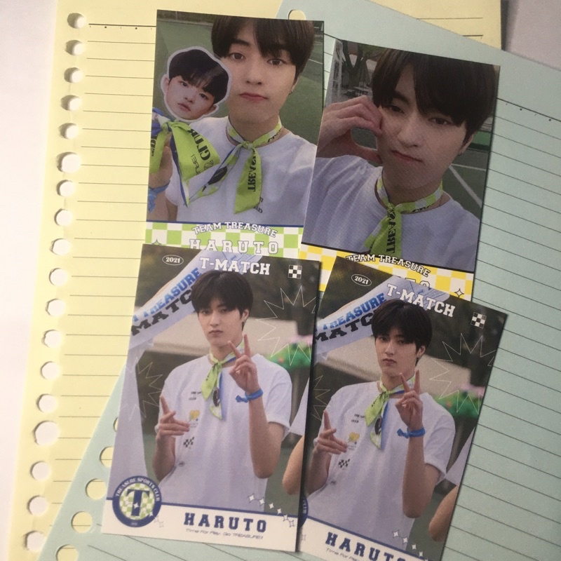 photocard treasure haruto t-match