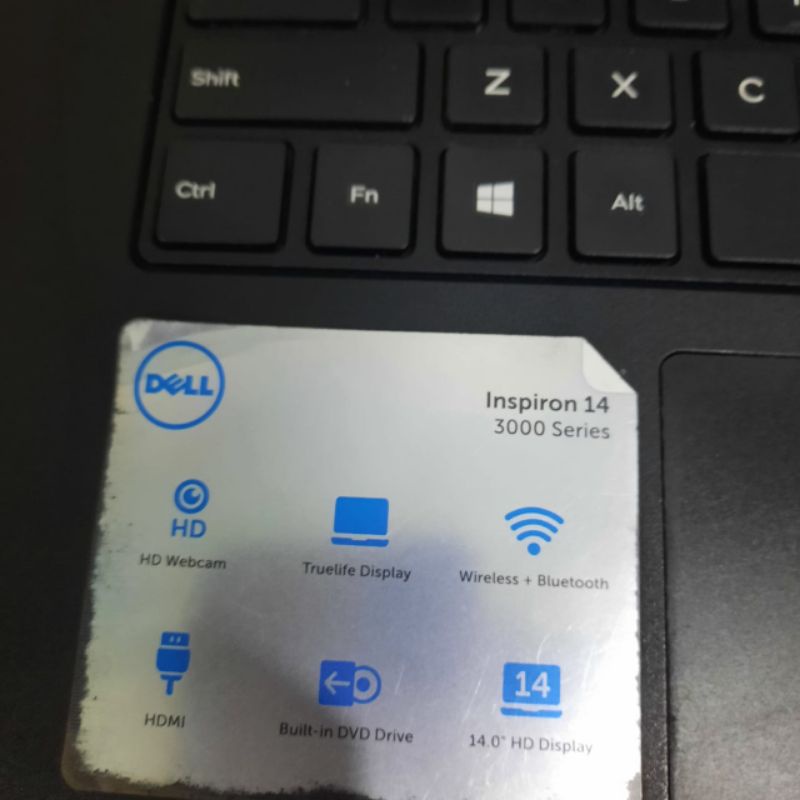 Laptop Dell Inspiron 3442 Core i3 - 4005U  Ram 4GB HDD 500GB Nvdia Geforce 820M 2GB Layar 14inch Windows 10 mulus