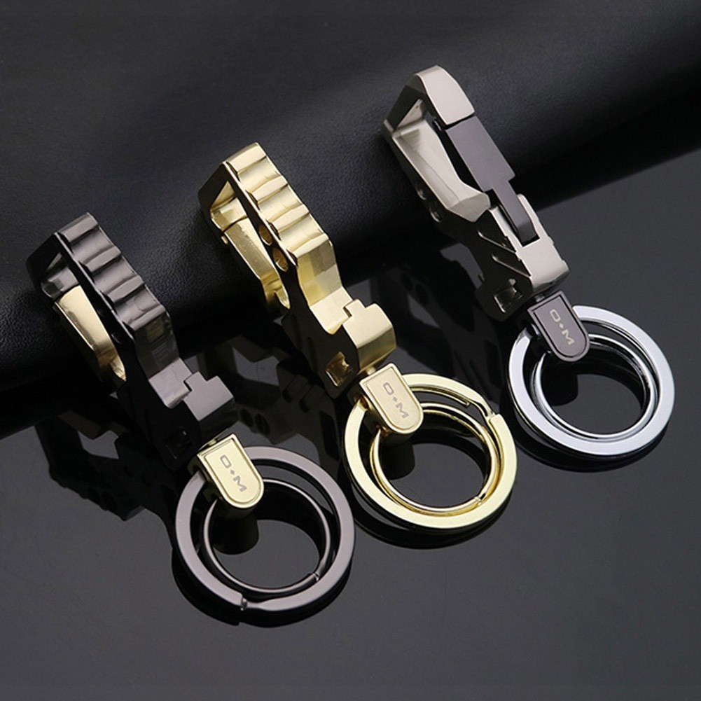 1x Key Chain Ring Fashion Creative Men's Metal Car Keyring Keychain Keyfob Gift 