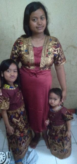 Couple Batik Dress Wanita Natalia Sarimbit Famili Seragam Keluarga Baju Anak Murah