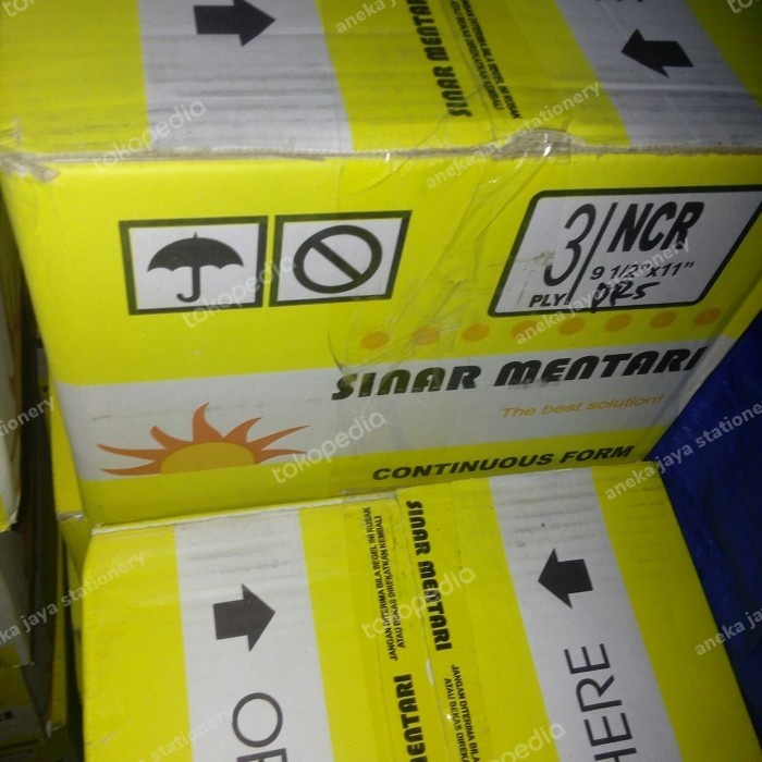 

Continuous form 9.5x11, 3 ply PRS/full sinar mentari