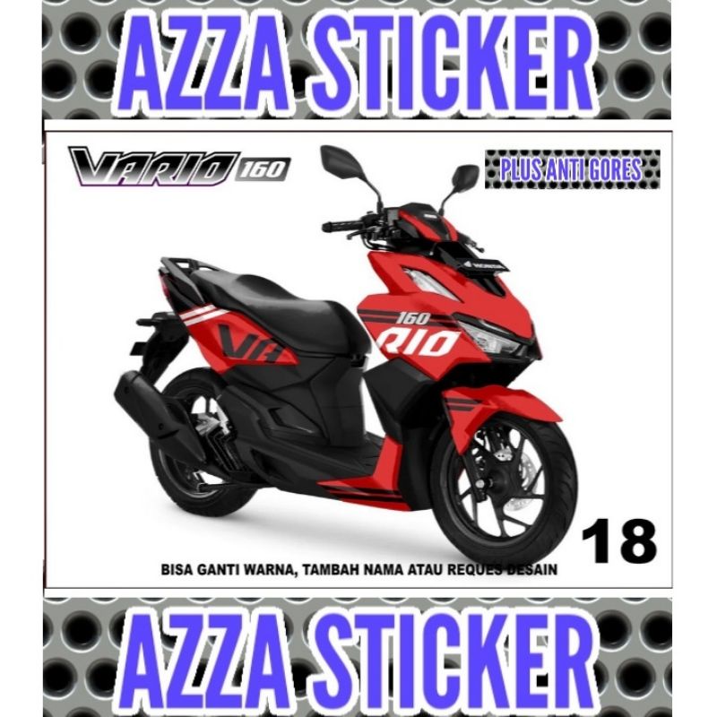 Stiker Dekal Vario 160  Decal Motor Vario 160 Full body Sticker Decal Motor Vario 160 Dekal Motor Va