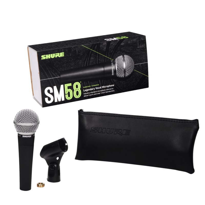 MIC SHURE SM-58 MICROPHONE MIC KABEL SHURE