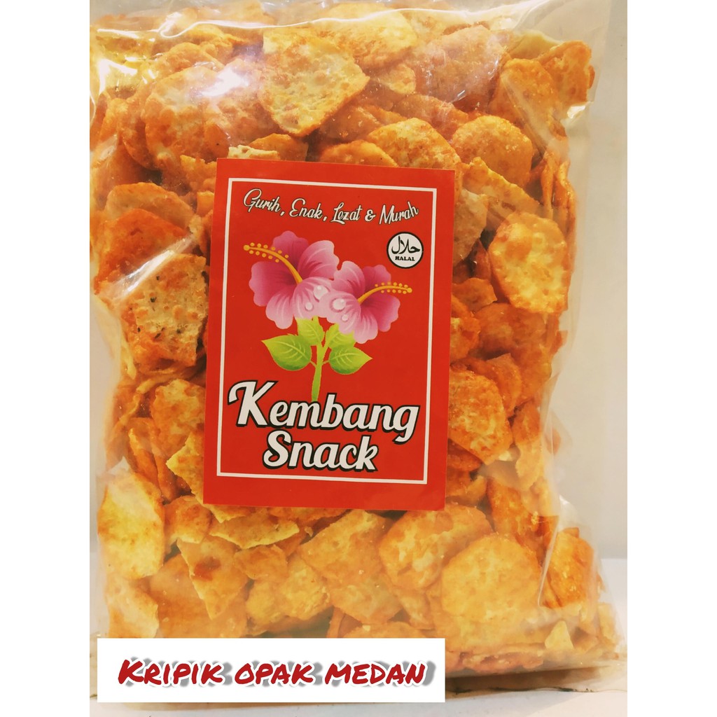 

KUE KERING-KERIPIK OPAK MEDAN RASA PEDAS KEMASAN 250GR-KEMBANG SNACK