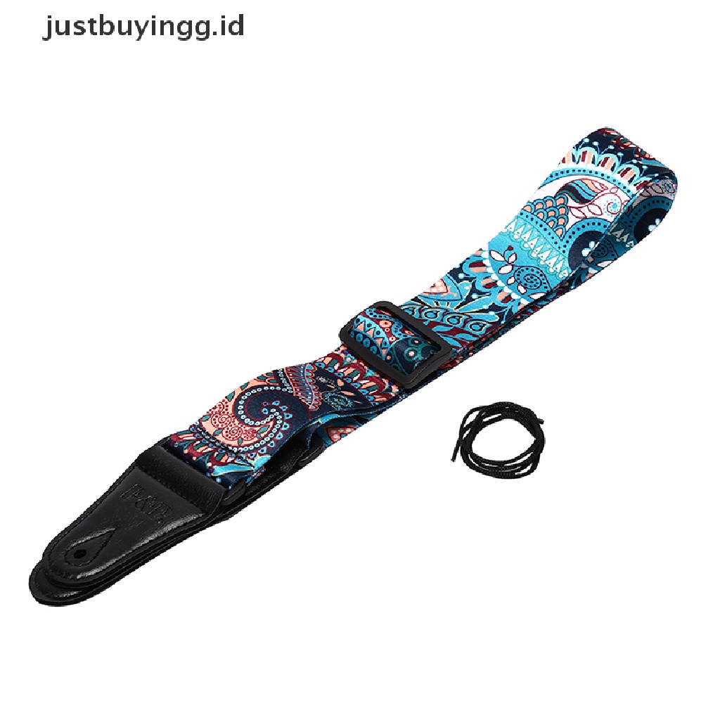 (Justbuyingg.Id) Strap Gitar Akustik Elektrik / Bass Motif Bunga Matahari