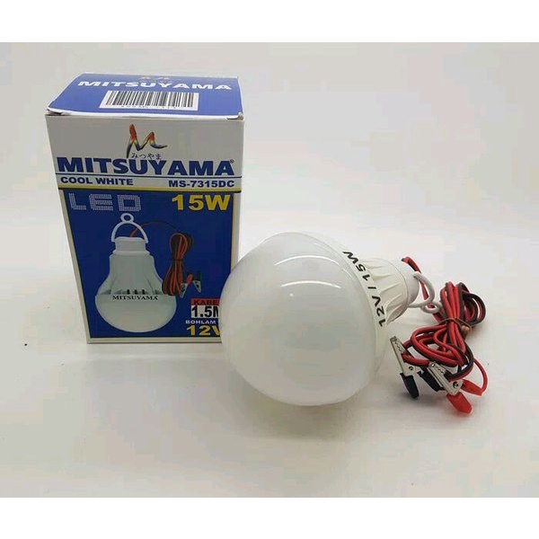 Mitsuyama MS-7315DC Bohlam AKI LED DC 12 Volt 15 Watt Emergency Lamp Kabel 1.5 Meter Original