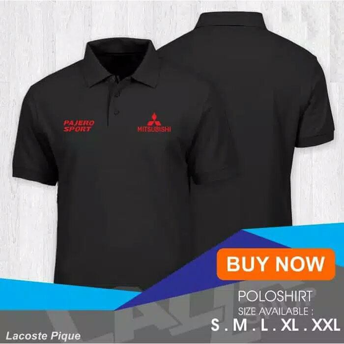 polo shirt mobil pajero sport / kaos kerah mitsubishi pajero sport