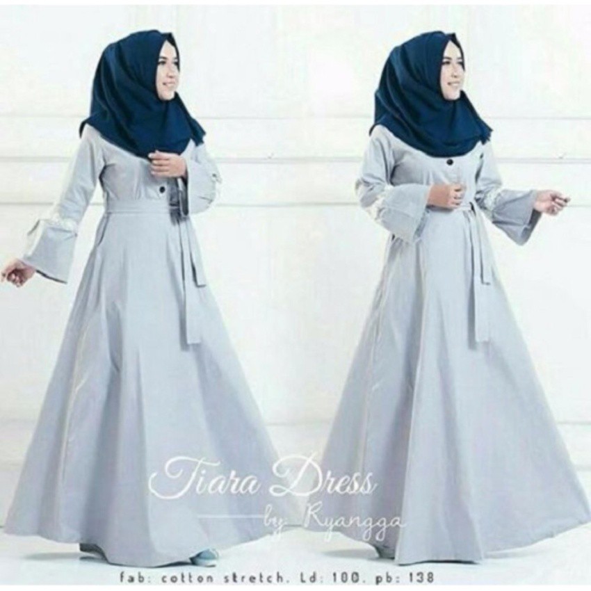 Jual Baju Original Tiara Dress Gamis Wolfice Gaun Pesta Panjang Baju Hijab