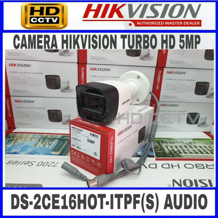 PAKET CCTV HIKVISION 5MP AUDIO 3 KAMERA HDD 2TB SIAP PASANG