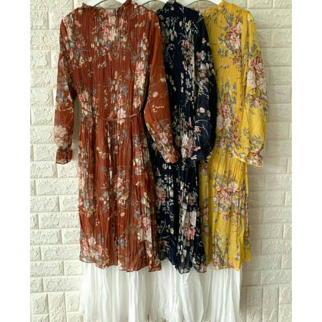 DRESS PLISKET/DRESS BANGKOK/DRESS IMPORT