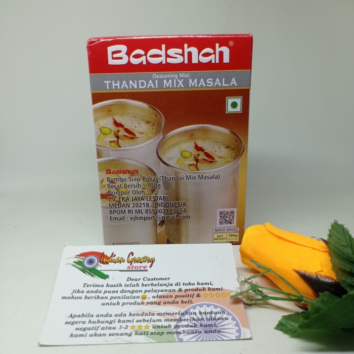 

THANDAI MIX MASALA BADSHAH 100GR
