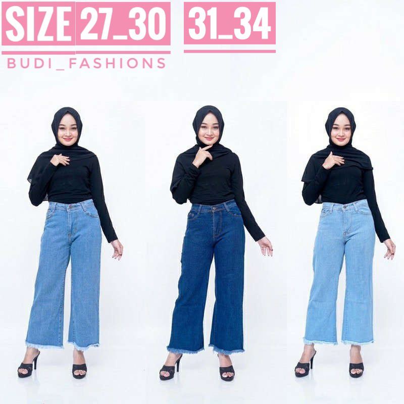 kulot jeans rawis // celana kulot jeans rawis // boyfriend jeans kulot rawis // highwaist