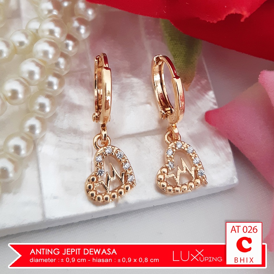 AT 026  Anting Jurai  Panjang Terbaru Murah Perhiasan Imitasi Anting Tassel Anting Xuping Mas Aksesoris Set Murah Luxx Xuping