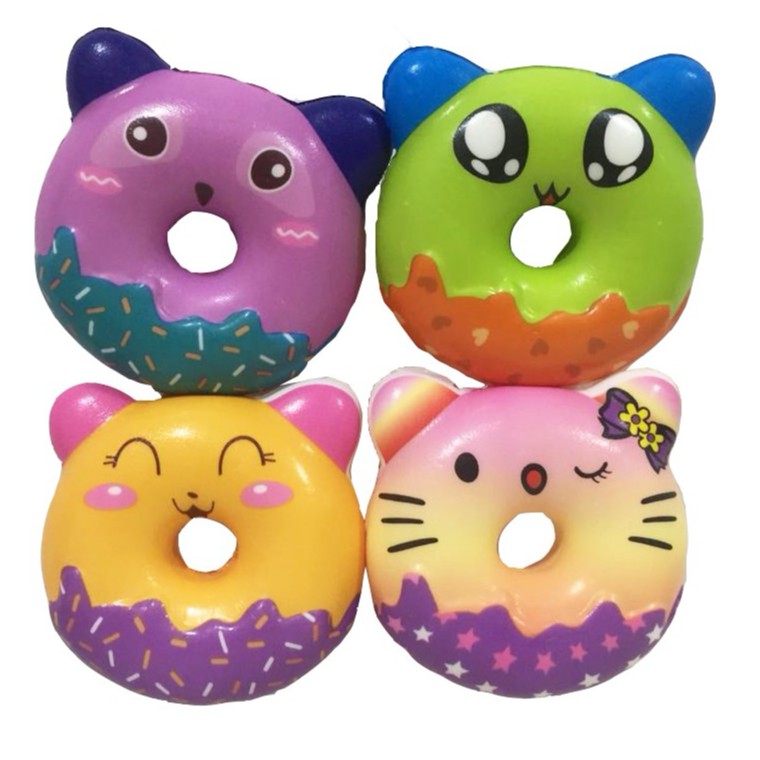  Squishy Donat  Animal Skuisi Donat  Hello Kitty Kucing Hewan 