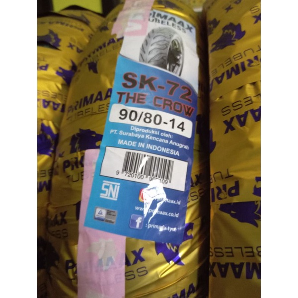 ban primax SK 72 tubles matic 90/80 ring 14