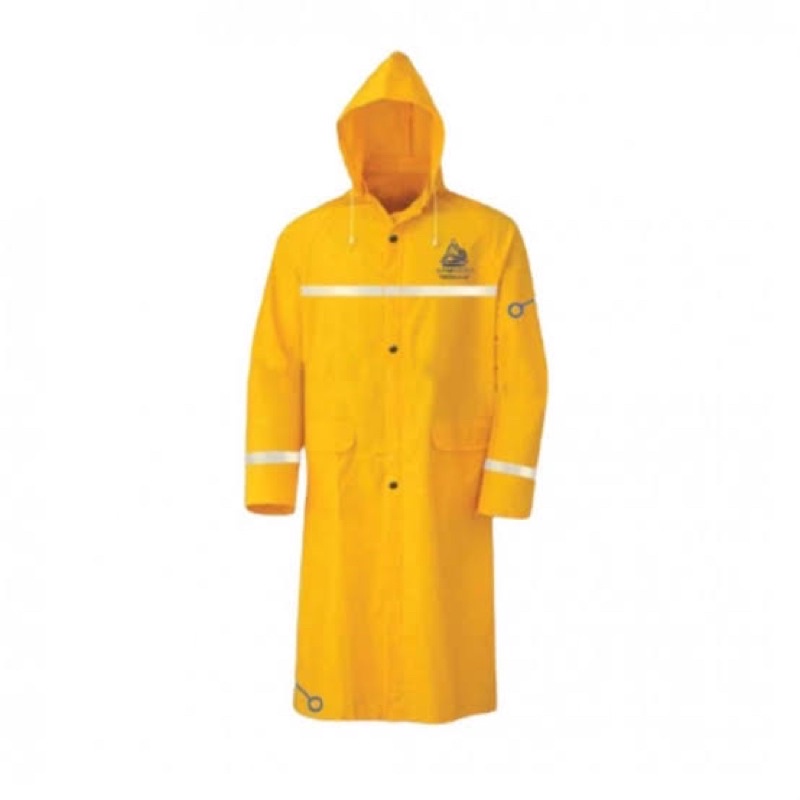 Jas Hujan Jubah Proyek Safety Tebal dan Awet  Jumbo | Raincoat  Layar 200