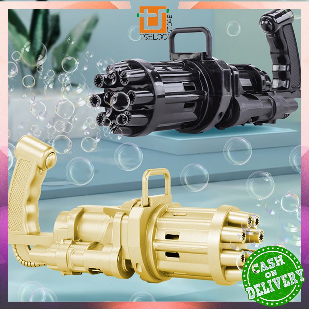 OFM-M197 Mainan Bubble Gun Pistol Gelembung Sabun Anak Buble Gun Elektrik Machine Gun Bubble Busa-3