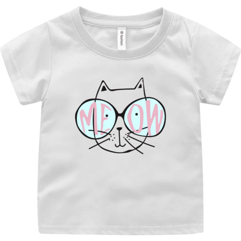 ((IB))KAOS ANAK UNISEX/KUCING DIGITAL SABLON