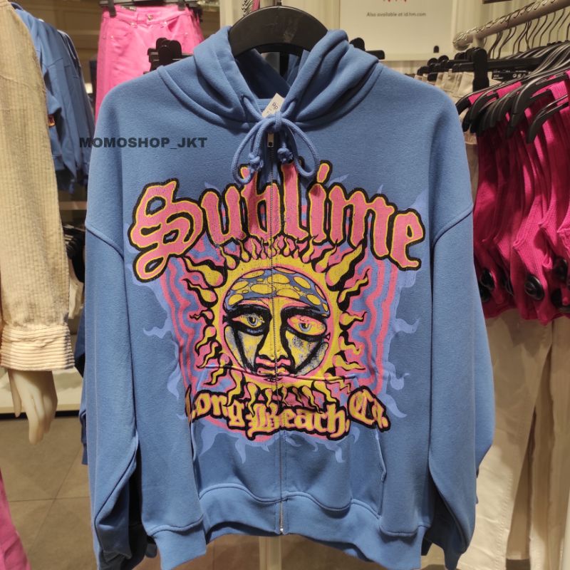 Jaket Hoodie zipper Sublime x H&M Original Store limmited edition
