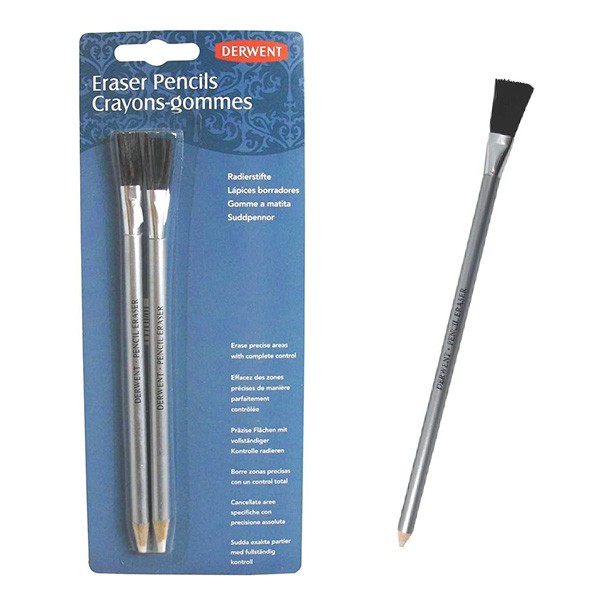 Derwent Eraser Pencil and Brush Set 2 Pack