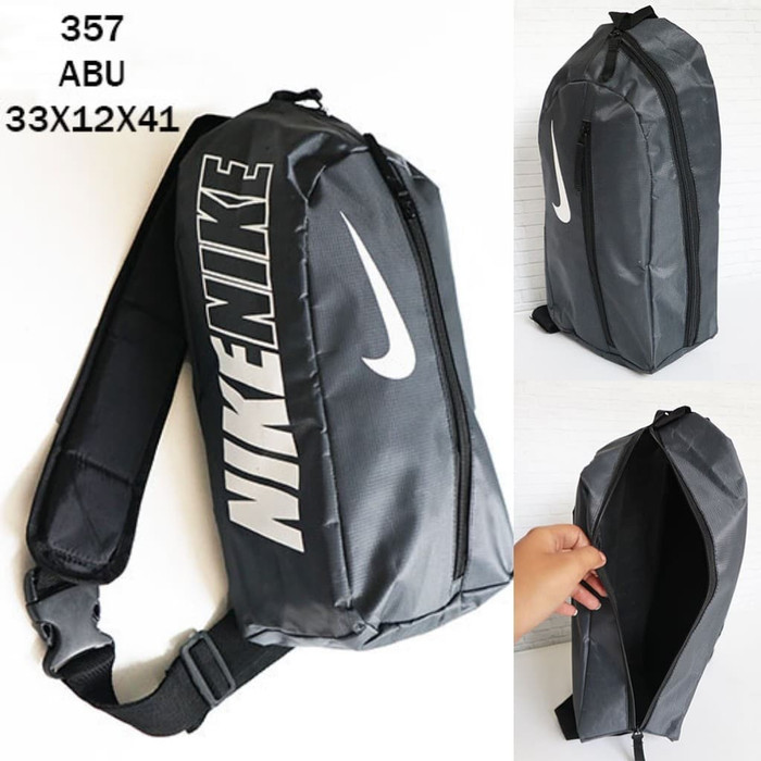 Shoe Bag Tas Sepatu Selempang Nike Olahraga Bola Futsal Import 357 Abu