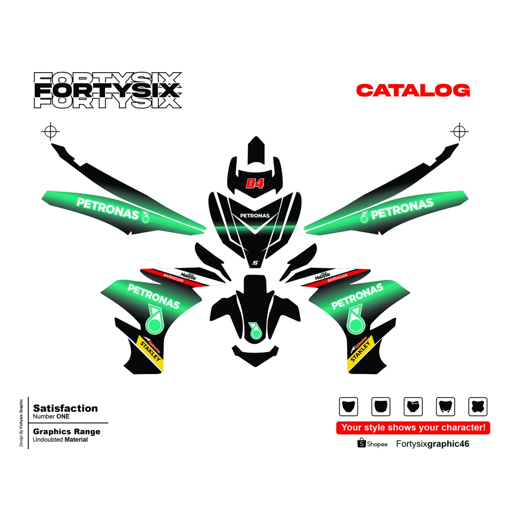Decal MX King Petronas | Decals MX KING Petronas
